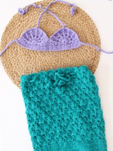 Little Mermaid Crochet Costume Set