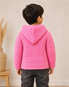 Pink Heart Hoodie Sweater