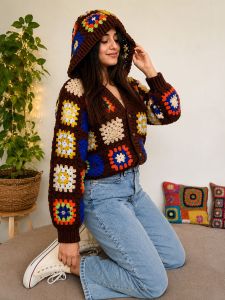 Vintage Patchwork Crochet Jacket