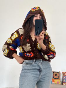 Vintage Patchwork Crochet Jacket