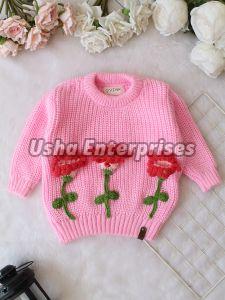 Rosy Bloom Knit Sweater