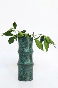 Antique Art Deco Iron Flower Vase
