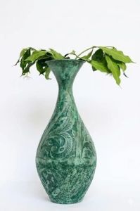 Antique Textured Iron Decorative Flower Vase