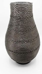 Antique Wrought Iron Flower Vase