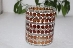 Decorative Mosaic Glass Candle Holder