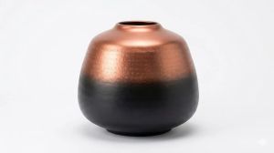 Dual Tone Aluminium Round Vase