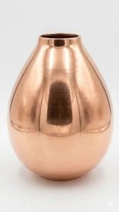 Electroplated Copper Finish Metal Flower Vase