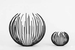 Iron Wire Ball Candle Holder