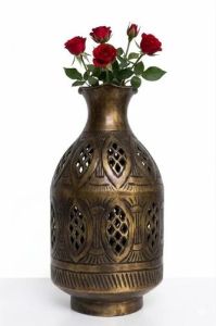 Moroccan Antique Iron Decorative Flower Vase