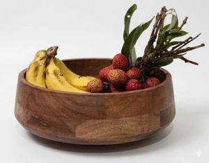 Natural Mango Wood Serving Bowl