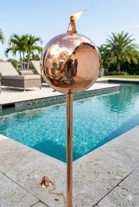ST.steel Garden Oil Torch On Pole
