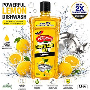 1Ltr. Hilmil Lemon Dishwash Gel
