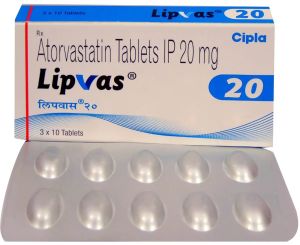 Lipvas 20mg Atorvastatin Tablet