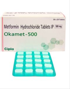 Okamet 500mg Metformin Hydrochloride Tablet