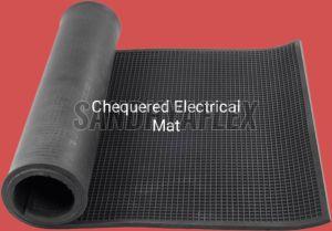 Chequered Electrical Rubber Sheet
