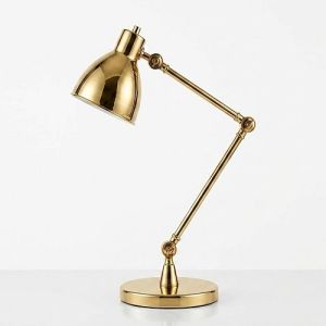 Golden Metal Adjustable Desk Lamp