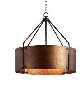 Metal Drum Shade Pendant Light