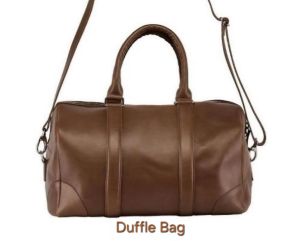 Black Leather Duffle Bag