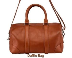 Black Leather Duffle Bag