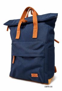 Blue Polyester Travel Backpack