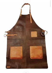 Brown Genuine Leather Apron