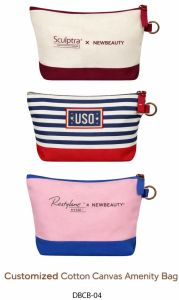 Customized Cotton Canvas Amenity Bag