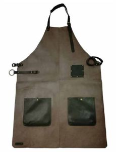 Deep Green Genuine Leather Apron