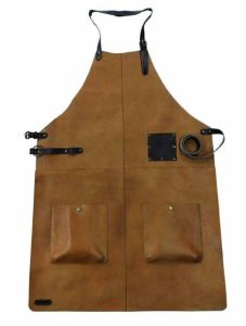 Deep Green Genuine Leather Apron