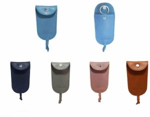 Genuine Leather Pull Strap Key Pouch