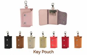 Genuine Leather Pull Strap Key Pouch
