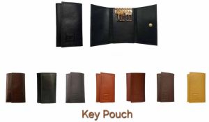Genuine Leather Pull Strap Key Pouch