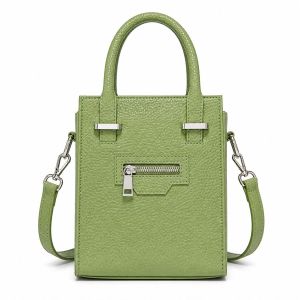 Green Faux Leather Ladies Handbag