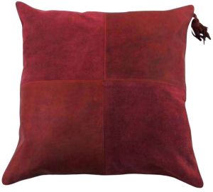 Suede Leather Pillow Cover