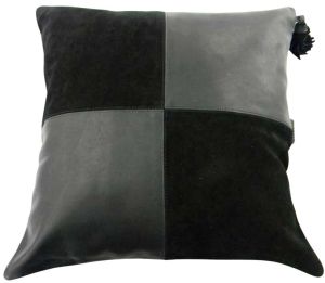 Suede Leather Pillow Cover
