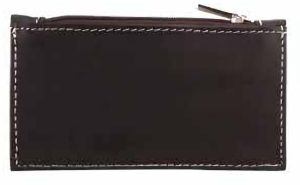 Leather Zipper Coin Pouch