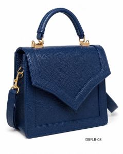 Navy Blue Faux Leather Premium Ladies Handbag