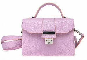 Purple Faux Leather Ladies Hobo Bag