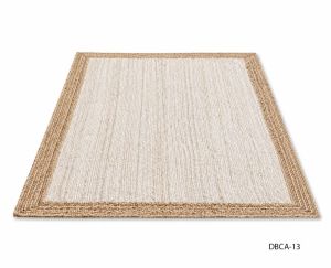 Rectangular Cotton Canvas Rug