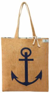 Reversible Jute Cotton Beach Bag