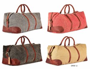 Washed Jute Leather Trim Yoga  Bag