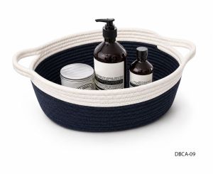 Woven Cotton Rope Storage Basket