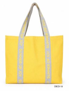 Yellow Casual Canvas Shoulder Bag