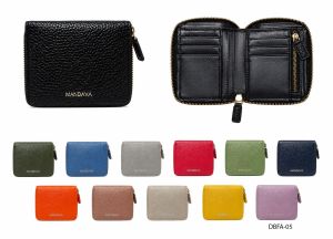 Zip Around Faux Leather Wallet