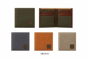 Zipper Canvas Wallet for Men