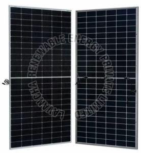 550W Waaree Dual Glass Mono Perc Bifacial Solar Panel