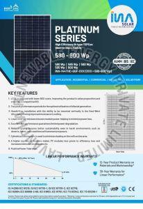 580W Ina Platinum Dcr N Type Monofacial Solar Panel