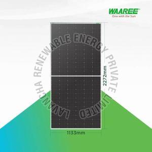 585W Waaree N Type Dual Glass Bifacial Solar Panel