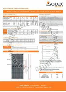 595W Solex Trans Dual TOPCon Solar Panel