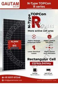 640W Gautam G12R N Type TOPCon Bifacial Solar Panel