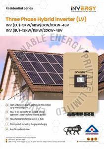6KW Invergy Low Voltage Three Phase Hybrid Solar Inverter